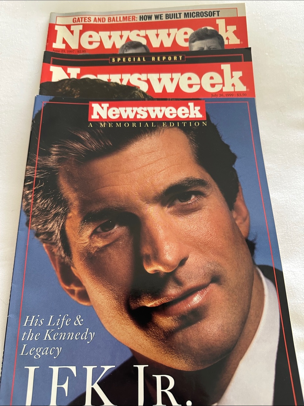 Newsweek- 3 Magazines Featuring the Kennedy